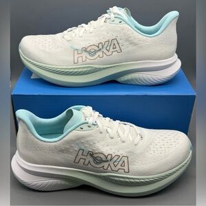 HOKA 🔥 Mach 6 1147810 FTRS Frost White Running Shoes Sneakers NEW